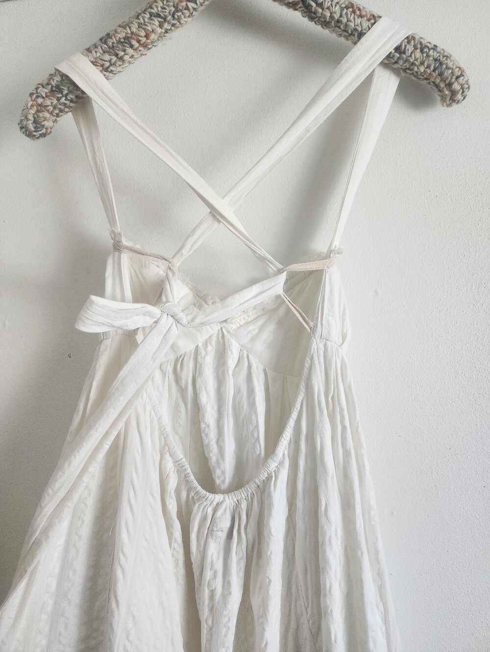 Free People Free-Est Coconut Milk Ivory Poppy Midi Dress XS NWT Whimsygoth Boho - Picture 8 of 16